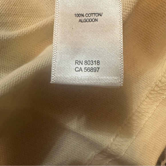 Lucky Brand Cream Short Sleeve Tee Los Angeles Style 100% Cotton - Picture 4 of 5